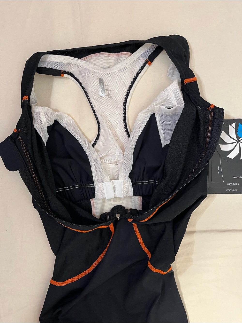 Orca 226 Kompress Triathlon Black White Lite Tri Race Suit Women’s S - Picture 8 of 14
